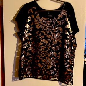 Lane Bryant Sheer sequins top